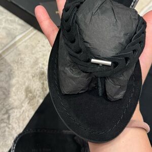 Rag & Bone flip flop suede black